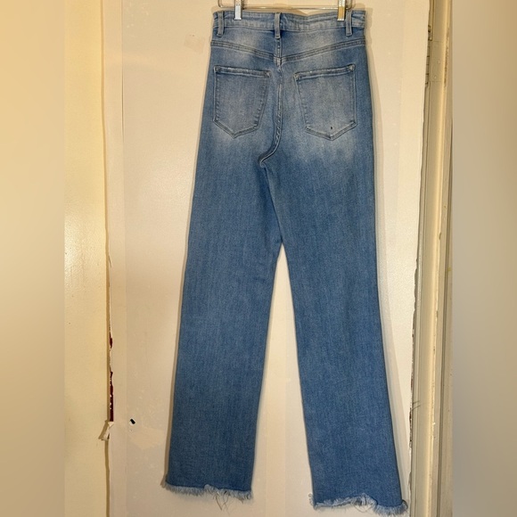 Flying Monkey - 90'S Vintage Super High Rise Double Panels Flare Jeans | Size 28 - Picture 10 of 16